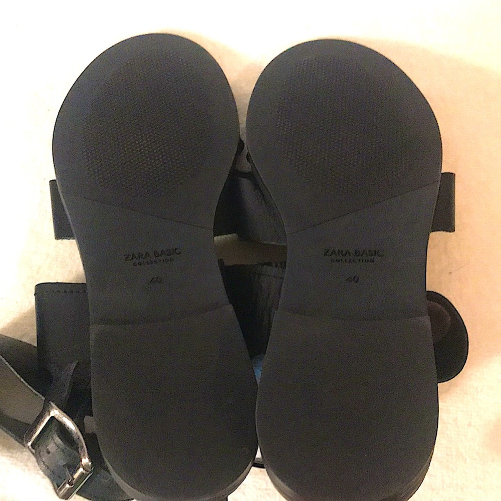Zara Basic Collection Black Sandals - image 4